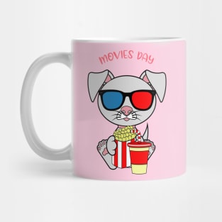 Movies day, movies and dogs lover Mug